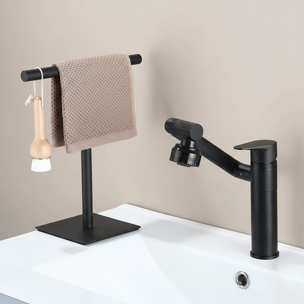 Porte-Serviettes Autoportant sur Pied