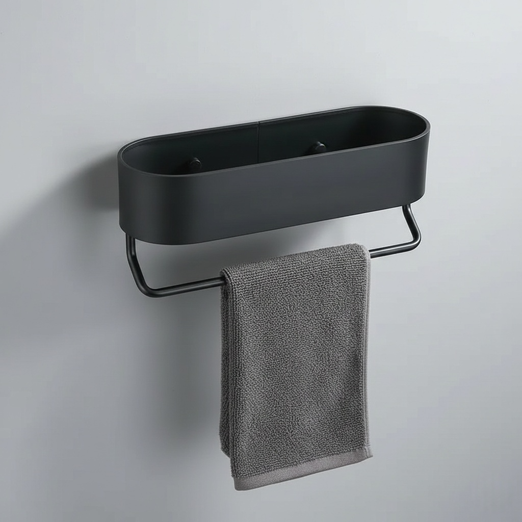 Étagère Murale avec Porte-Serviettes