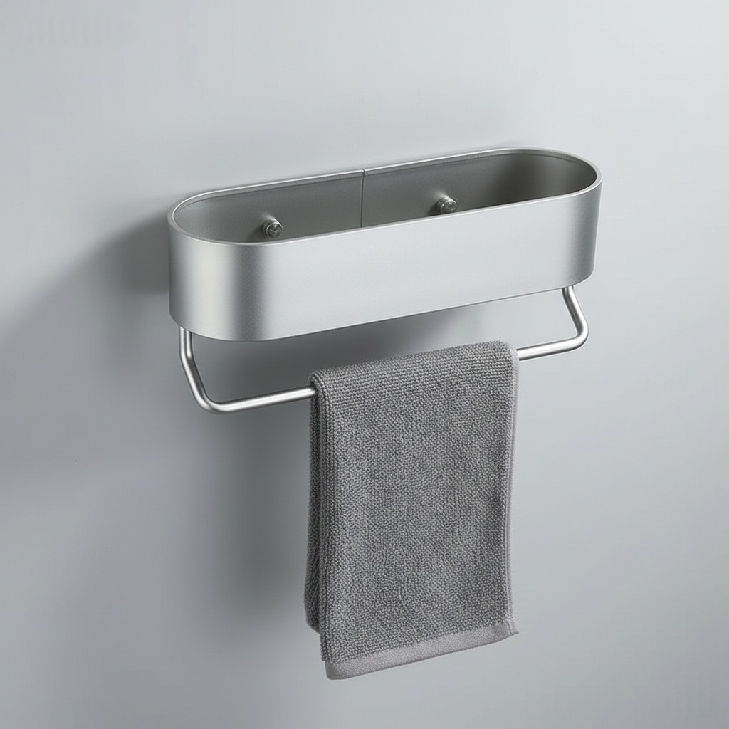 Étagère Murale avec Porte-Serviettes