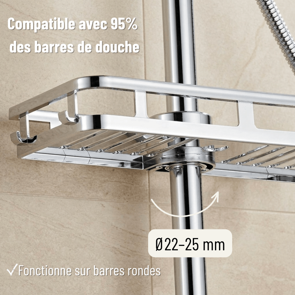 Étagère de Douche sur Barre ANCHOR.STUDIO