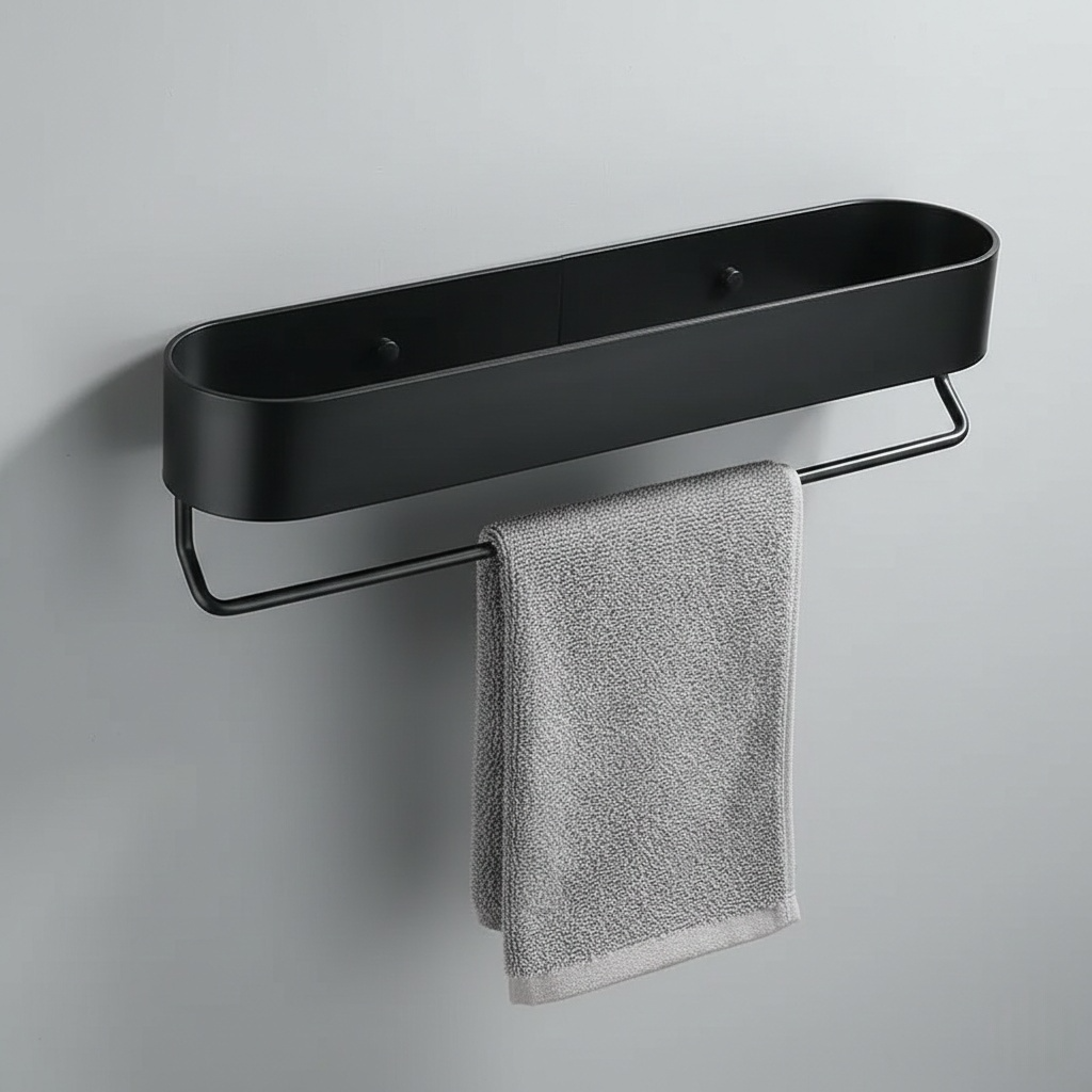 Étagère Murale avec Porte-Serviettes