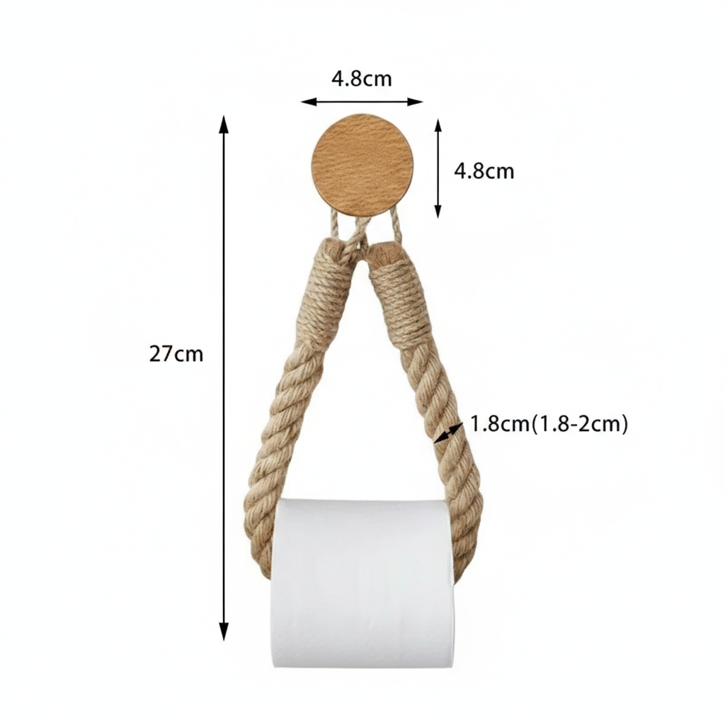 Porte-Papier Toilette Corde Naturelle