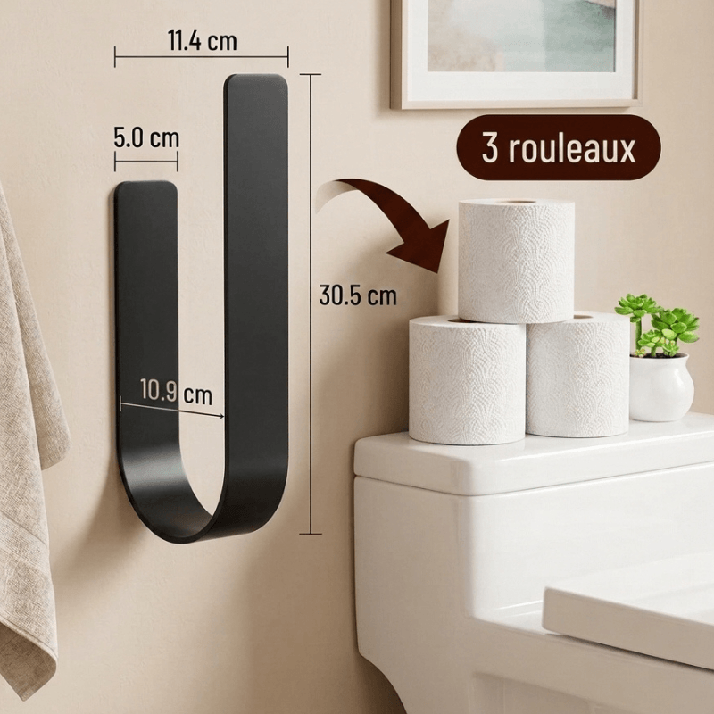 Porte-Papier Toilette Mural