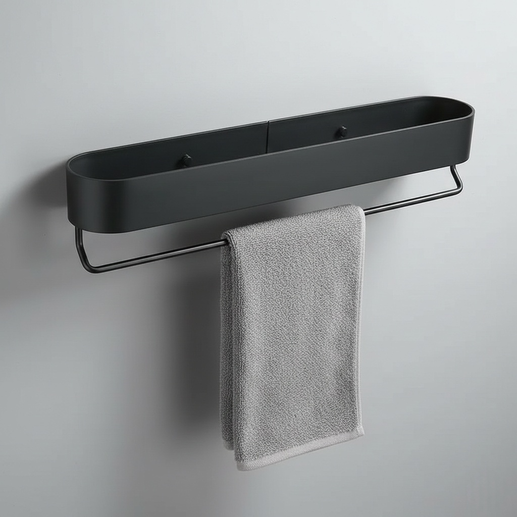 Étagère Murale avec Porte-Serviettes