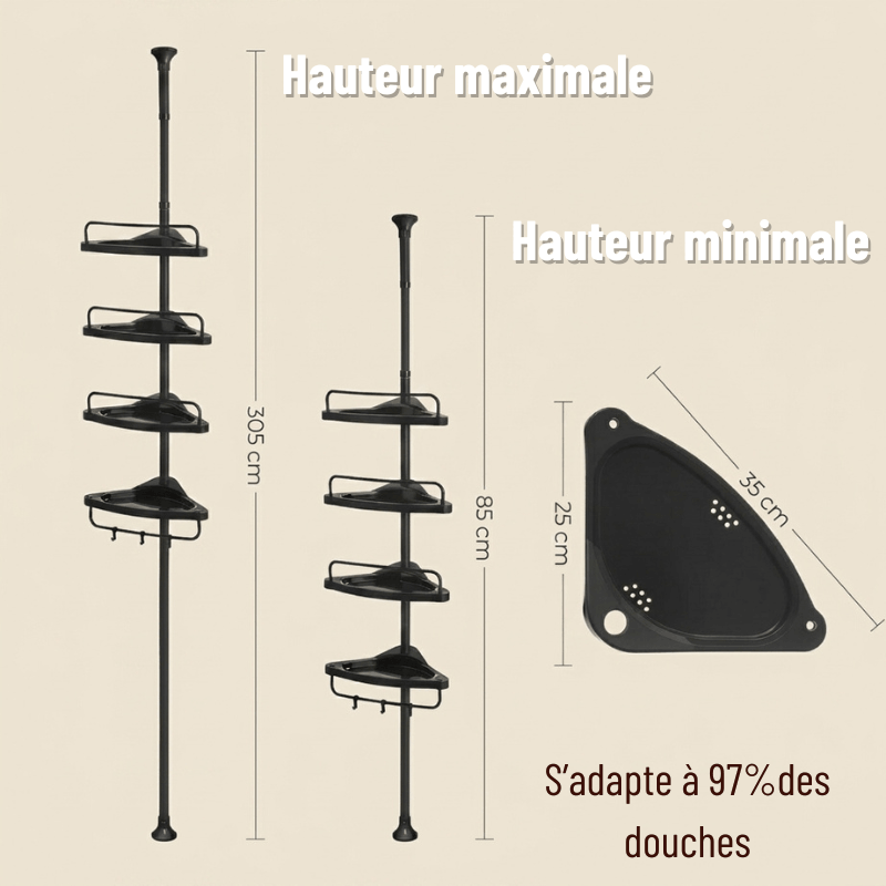 Étagère de Douche Télescopique ANCHOR.STUDIO