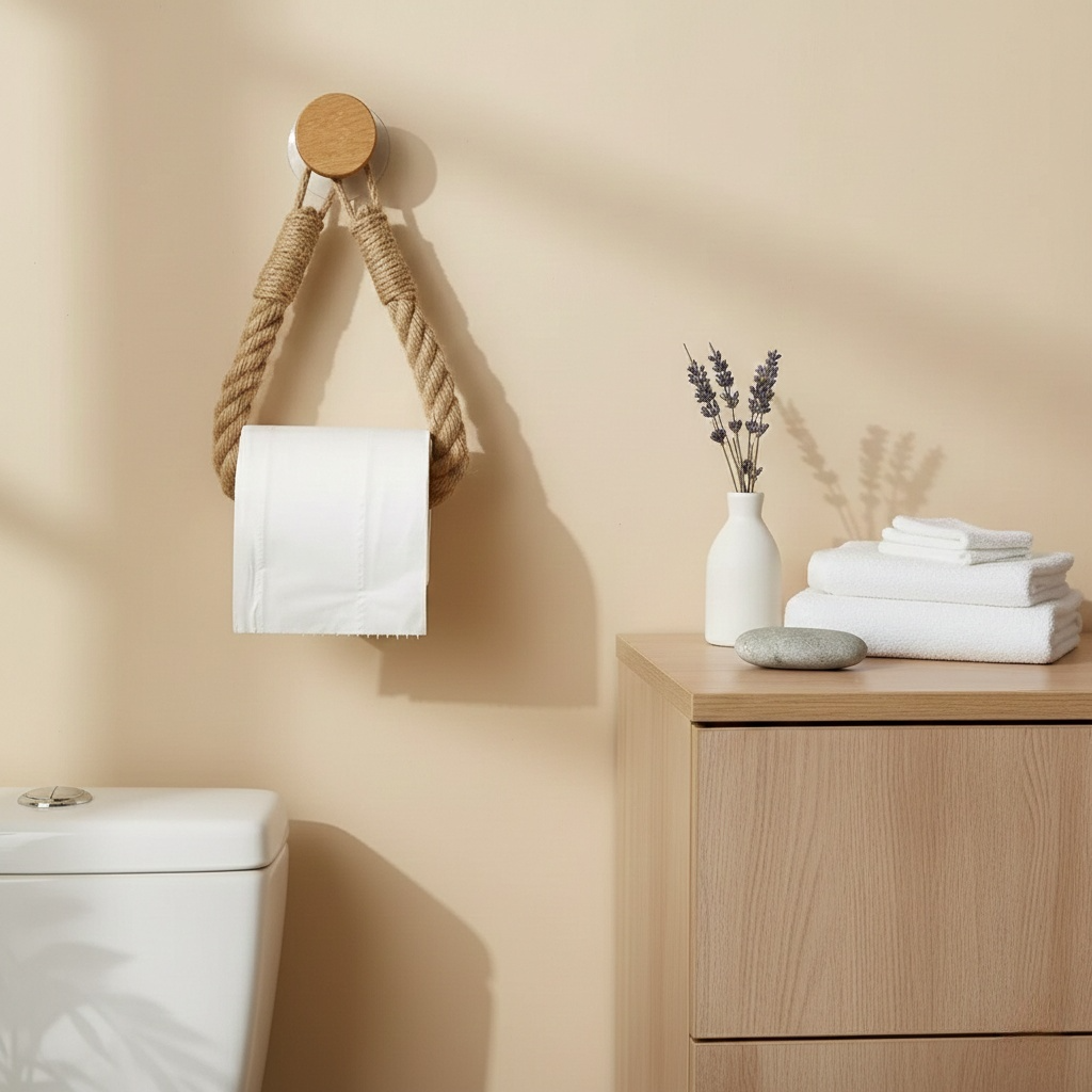 Porte-Papier Toilette Corde Naturelle