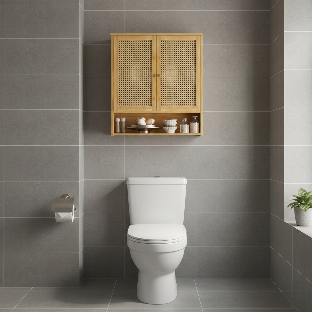 Armoire Murale en Bambou de Salle de Bain ANCHOR.STUDIO