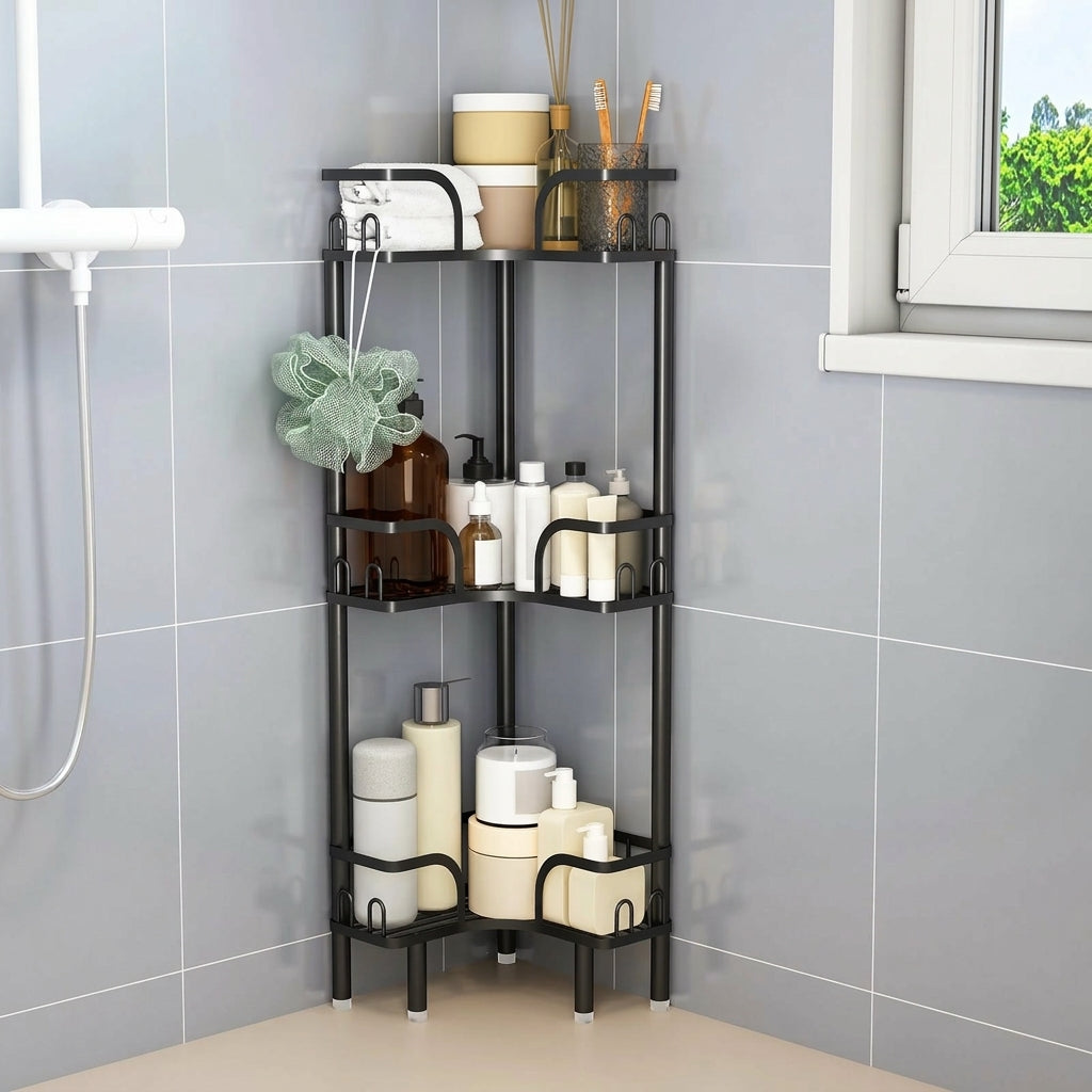 Étagère de Coin Salle de Bain