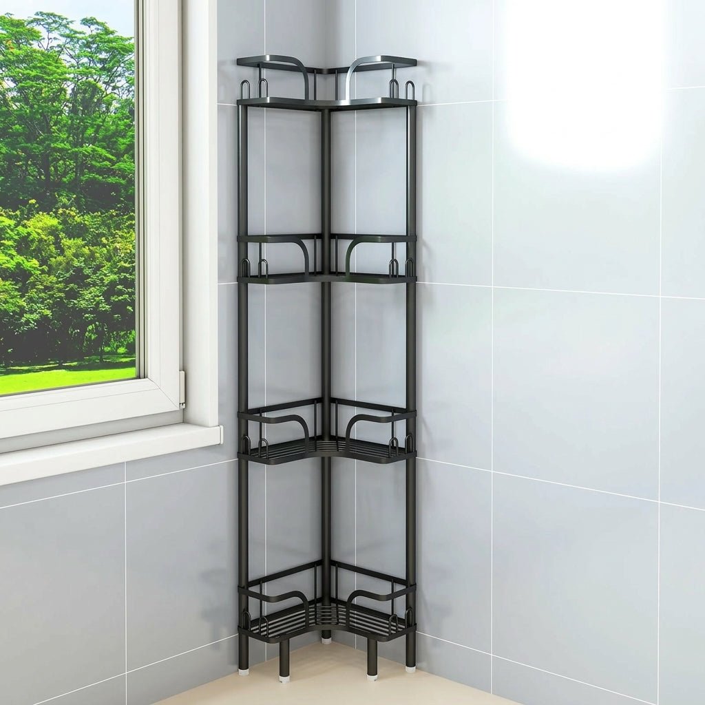 Étagère de Coin Salle de Bain