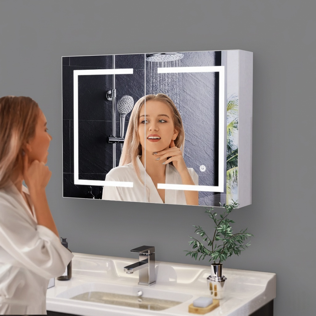 Armoire Miroir Salle de Bain LED