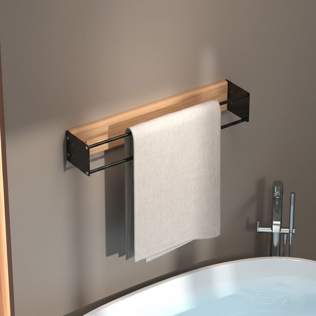 Porte-Serviettes Mural en Bois ANCHOR.STUDIO
