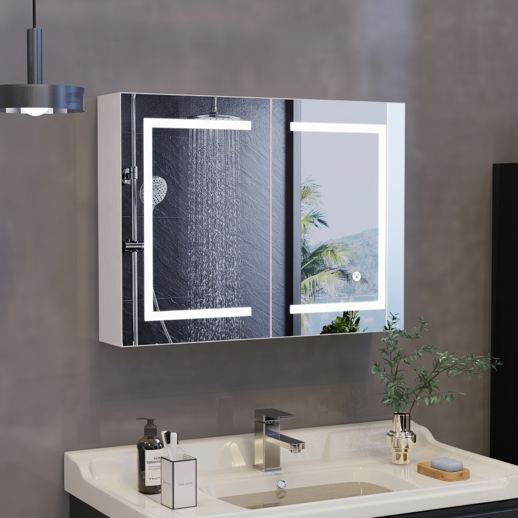 Armoire Miroir Salle de Bain LED