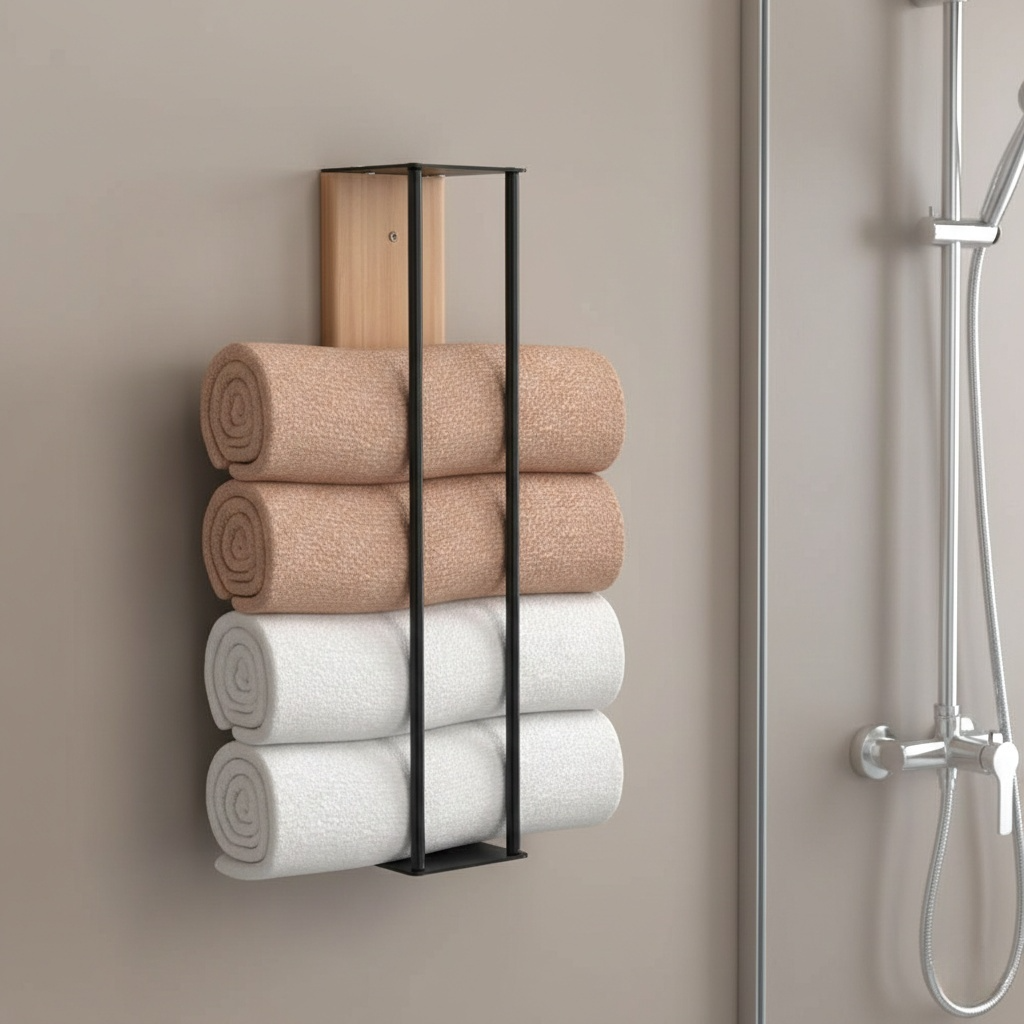 Porte-Serviettes Mural en Bois ANCHOR.STUDIO