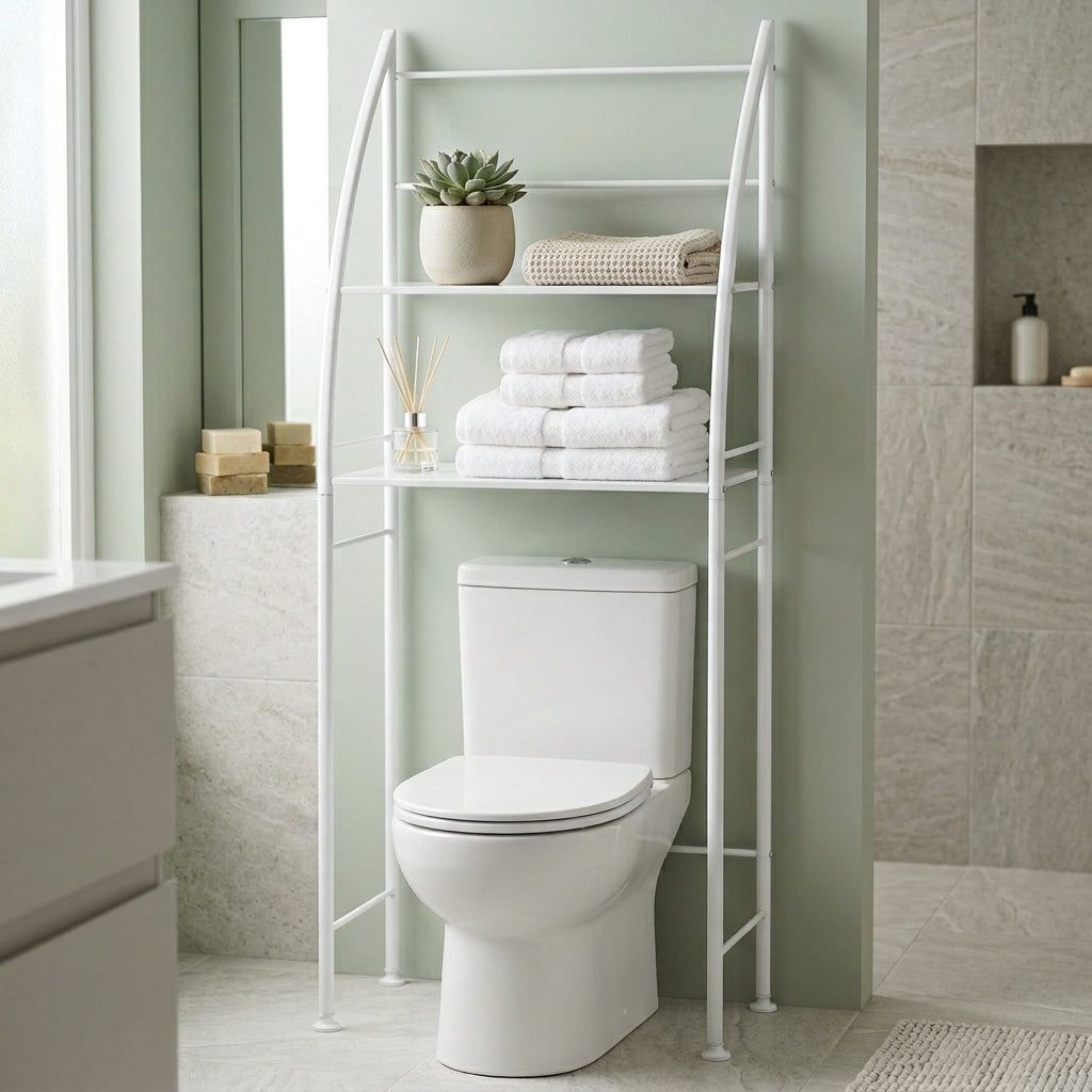 Organisateur Vertical 3 Niveaux au‑dessus des toilettes