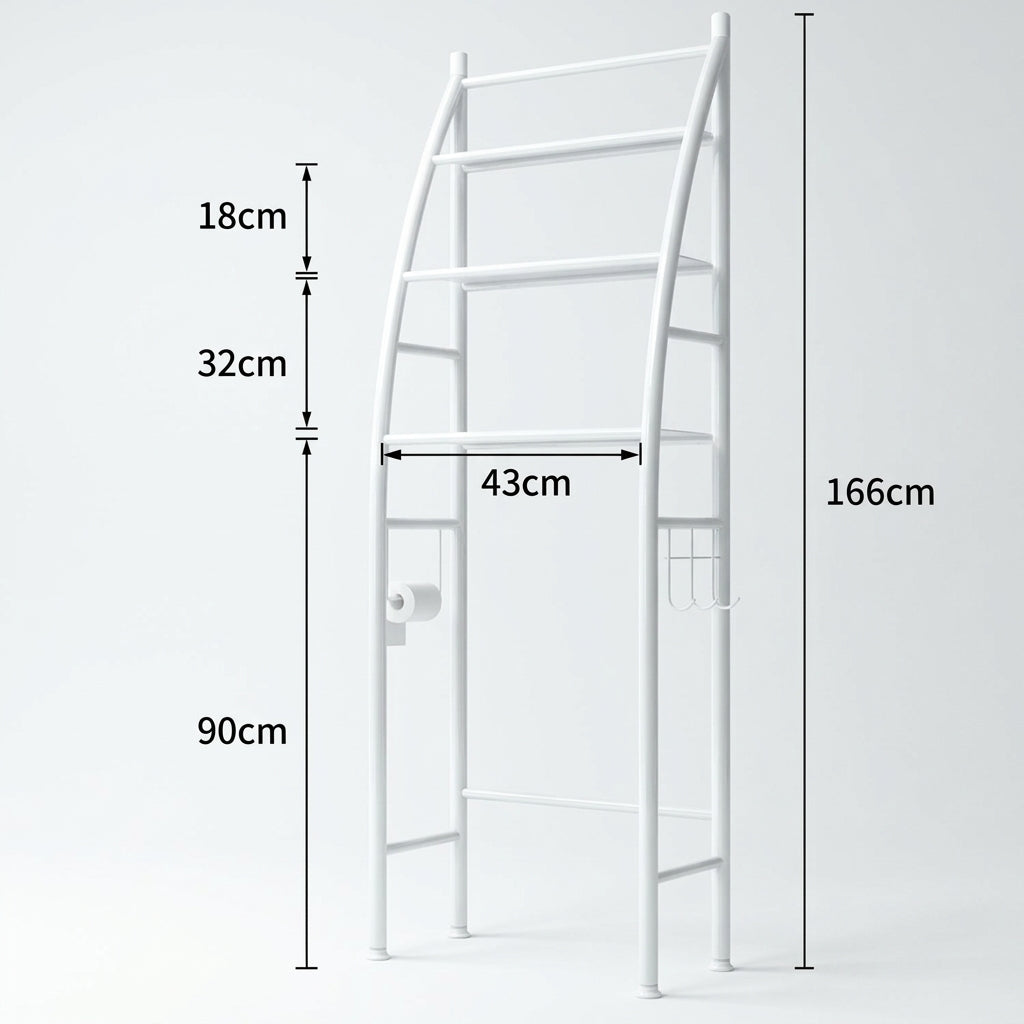 Organisateur Vertical 3 Niveaux au‑dessus des toilettes